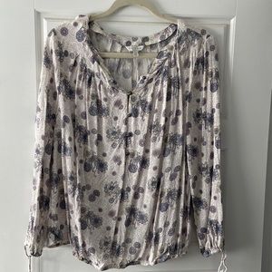 Lucky Brand floral blouse